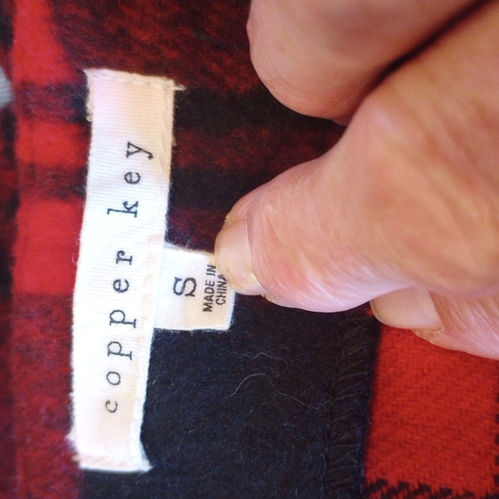 Red Plaid Dress - Classic Plaid Layering Piece - Picture 10 of 12